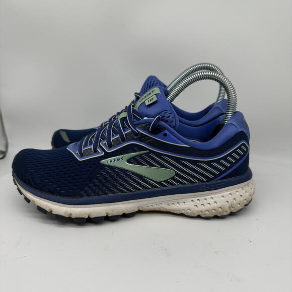 Brooks Ghost Peacoat Blue Running Sneakers Womens Size 6.5 Athletic Training Gym - Picture 4 of 15